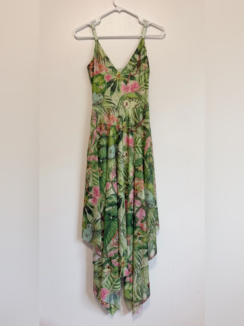 Pokemon grass type handkerchief dress | Size S - Picture 3 of 10